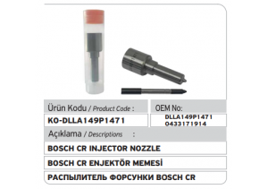DLLA149P1471 Injector Nozzle 0433171914